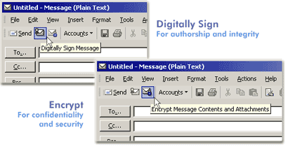 Digitally sign and encrypt your email